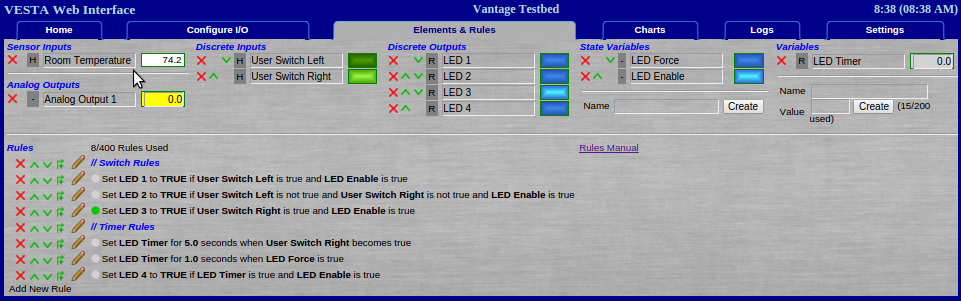 A screenshot of the user naming an Analog Sensor